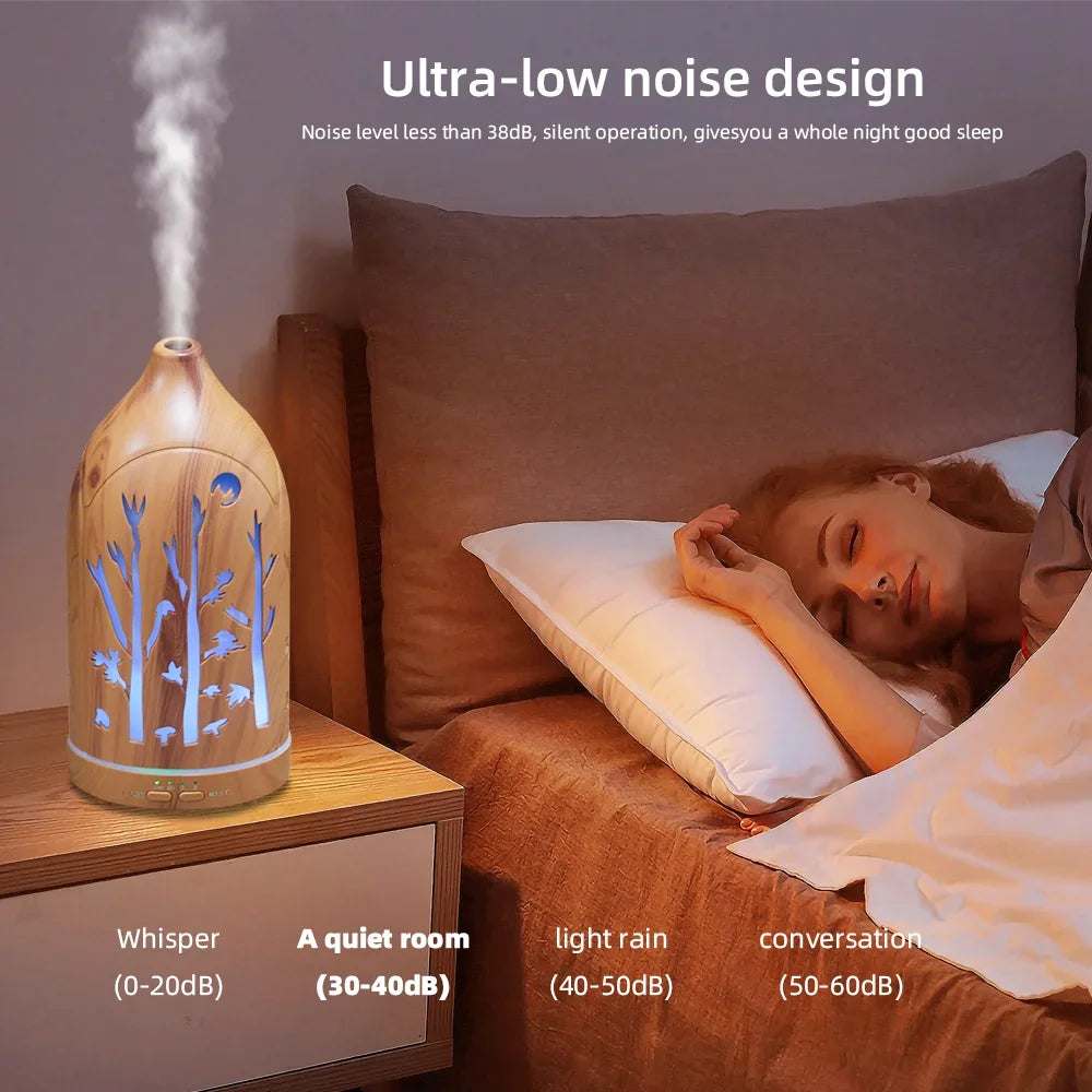 Calming Aromatherapy Diffuser Multi Function Mist Humidifier 7 Soothing Colors, Whisper-Quiet for Deep Sleep & Relaxation