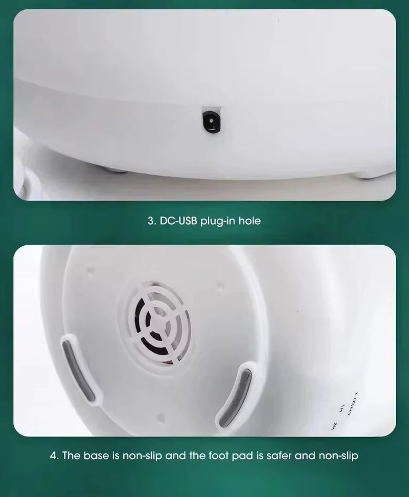 500ML Mini Humidifier USB Wood Grain Aroma Diffuser, Air Humidifier with Colorful Night Lights, Essential Oil Diffuser Machine